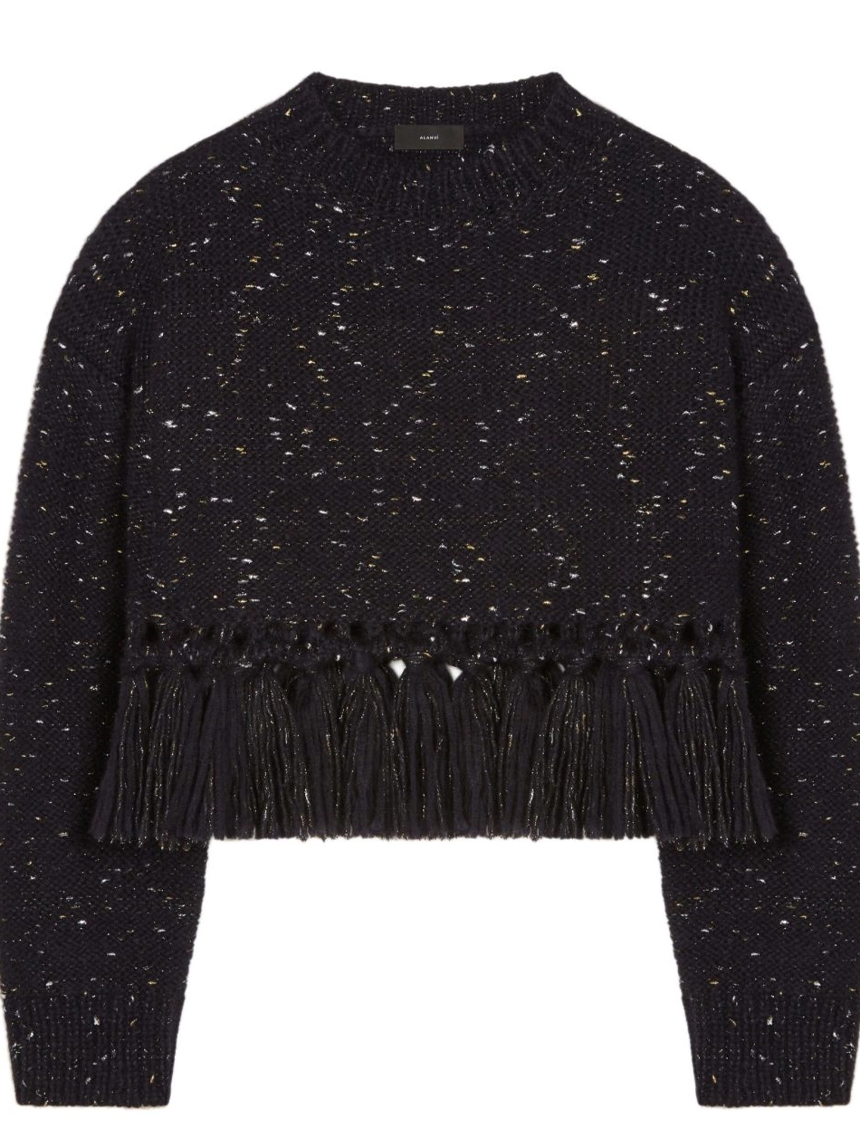 Affordable speckle-knit tasselled The Alanui jumper Astral Women 0804